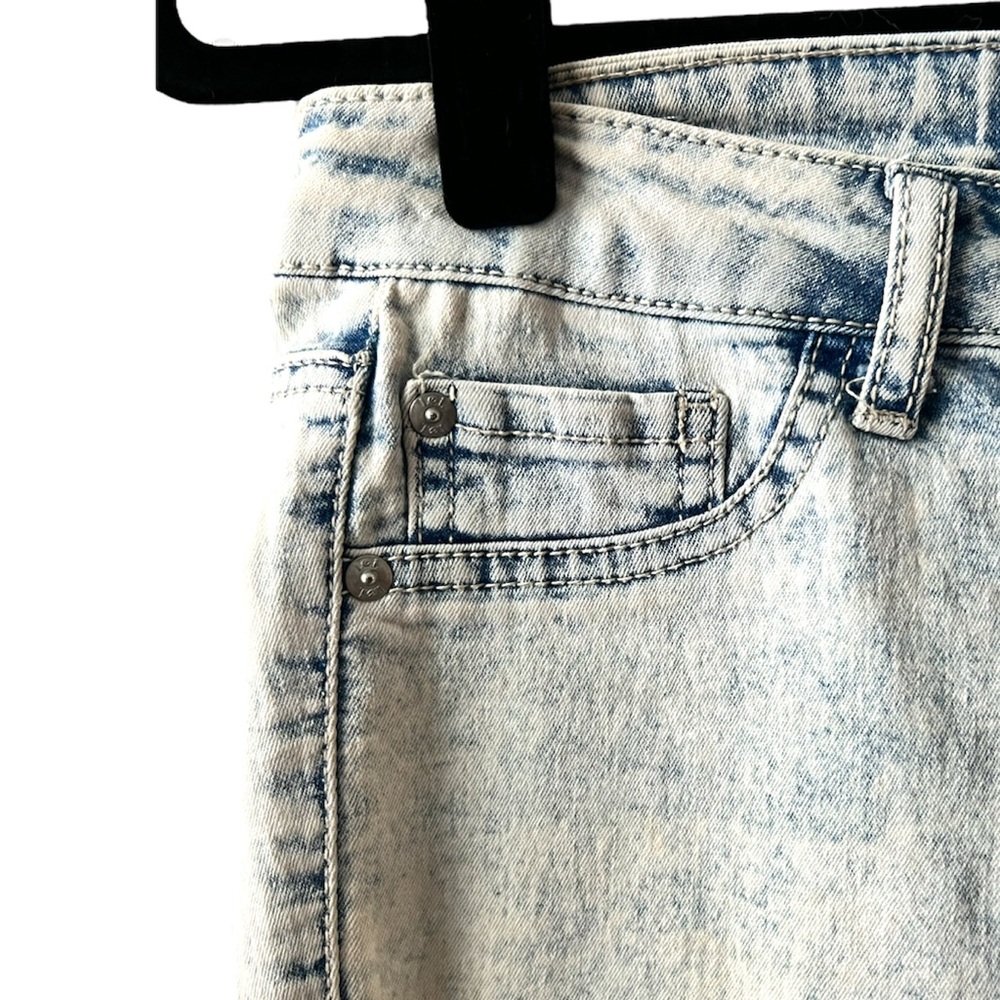 LEI | ACID WASH SKINNY JEANS - STRETCHY DENIM JEGGING - Picture 4 of 14